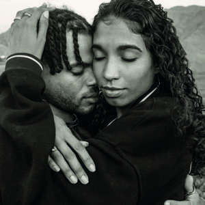 Couple hugging